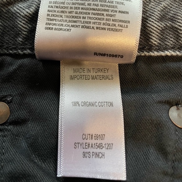 AGOLDE 90s Pinch Waist Straight Leg High Rise Medium Gray Denim Jean Size 30 - Picture 11 of 12